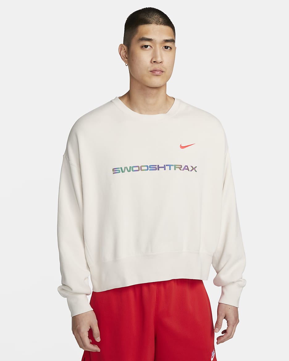 Men's fleece crew nike sportswear hotsell